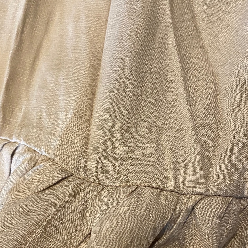 SHEIN Beige Ruffle Off-Shoulder Blouse - Picture 2 of 2